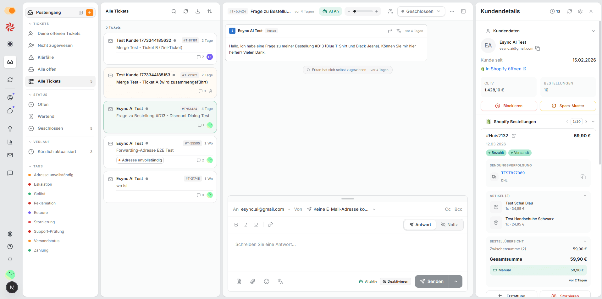 Destaff.ai Inbox